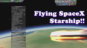 Trying To LAND SPACEX STARSHIP WITH MECHJEB IN KERBAL SPACE PROGRAM, Superheavy & Starship Flight
