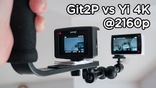 Git2P vs Yi 4K -- 4K@24fps Sharpness and Sound Test Comparison, Side-by-Side