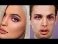 The Try Guys Recreate Celebrity Makeup Looks Drunk