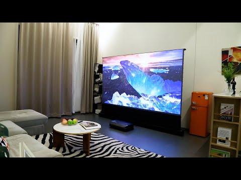 Build your home theater with AWOL Vision LTV-3000 Pro and 120" Floor rising screen!