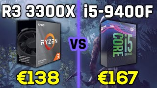 Ryzen 3 3100 & 3300X vs i5-9400F in 6 Games   Blender & Cinebench R20