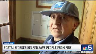 Postal worker helped save children from fire on Chicago's NW Side