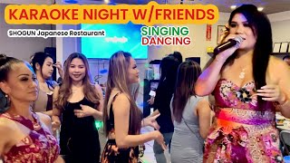 KARAOKE NIGHT W/FRIENDS at SHOGUN Japanese Restaurant(Delicious SUSHI 🍣 Place)04-27-2024 #dance#food