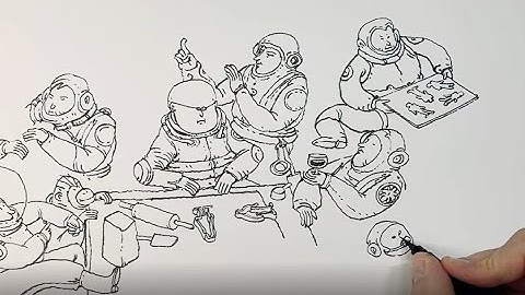 Mattias Adolfsson : Sketching with Brush Pen