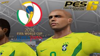 Copa Do Mundo 2002 PES 6 Patch Brasil X China #copadomundo #brasil #fifaworldcup