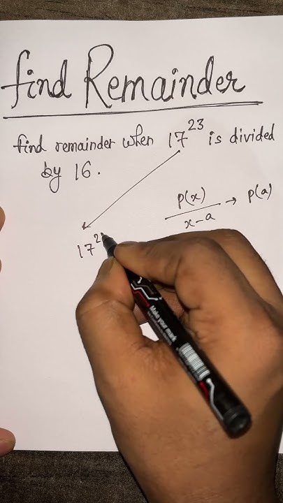 Remainder When 17 23 Is Divided By 16 math mathtrick mathhacks YouTube remainder-when-17-23-is-divided-by-16-math-mathtrick-mathhacks-youtube