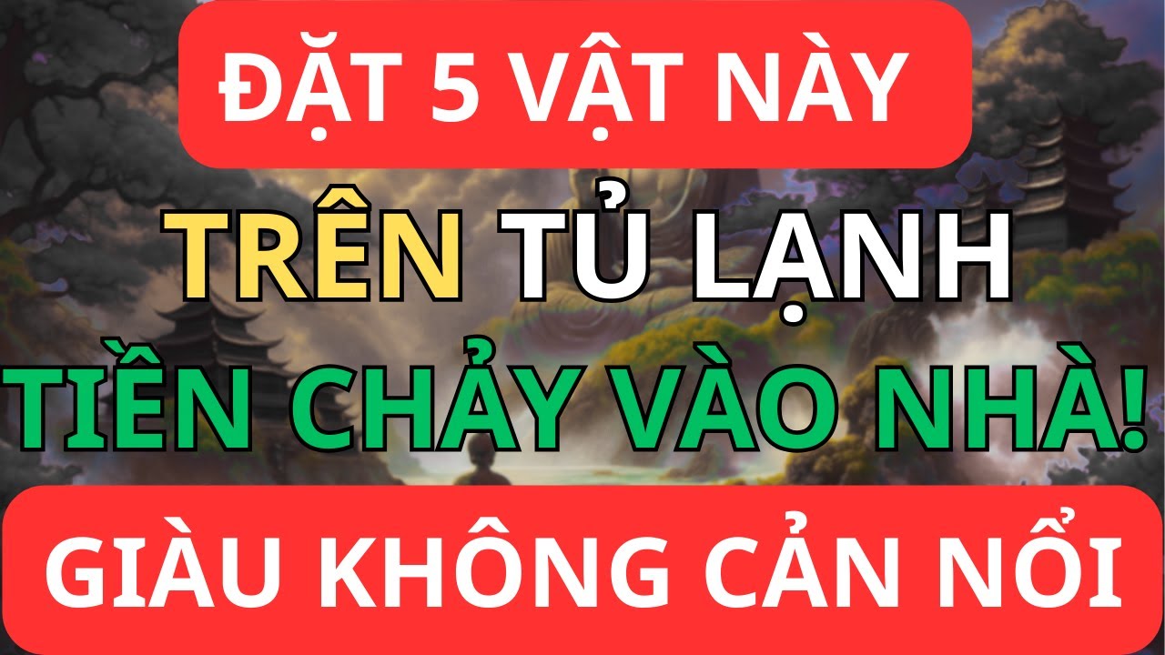 Chỉ Cần Đặt 5 Vật Này Lên Tủ Lạnh, Tiền Tự Chảy Vào Nhà, Giàu Không Cản Nổi