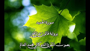 سورة الحديد بصوت المقرئ الدوكالي محمد العالم