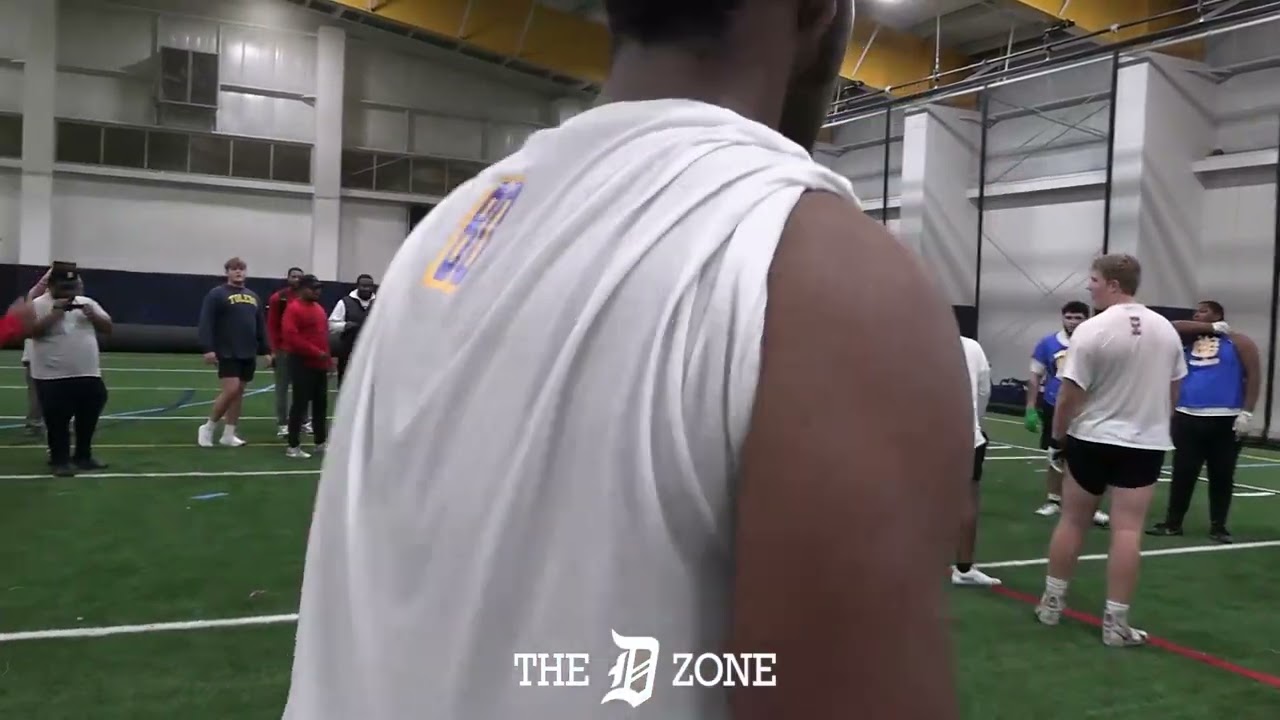 River Rouge 2025 OT Jaylen Pitts highlights from the Rising Stars 250 Showcase