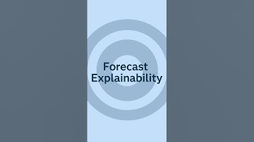 Forecast Explainability #sassoftware