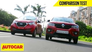 Renault Kwid VS Datsun Redigo | Comparison Test | Autocar India