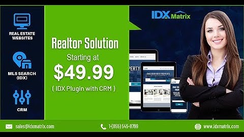 IDXMatrix Demo Real Estate IDX Website and Lead Generation at $49.99 Per Month