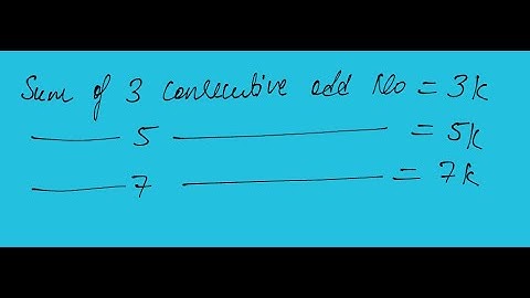 SUM OF 5 CONSECUTIVE ODD NUMBER (5K)