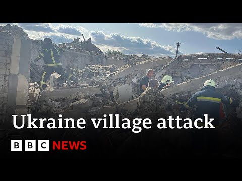 Russian strike on village kills at least 51 people in north-east Ukraine - BBC News @BBCNews