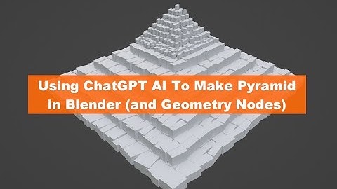 BSLIVE Using ChatGPT AI To Generate 3D Pyramid in Blender