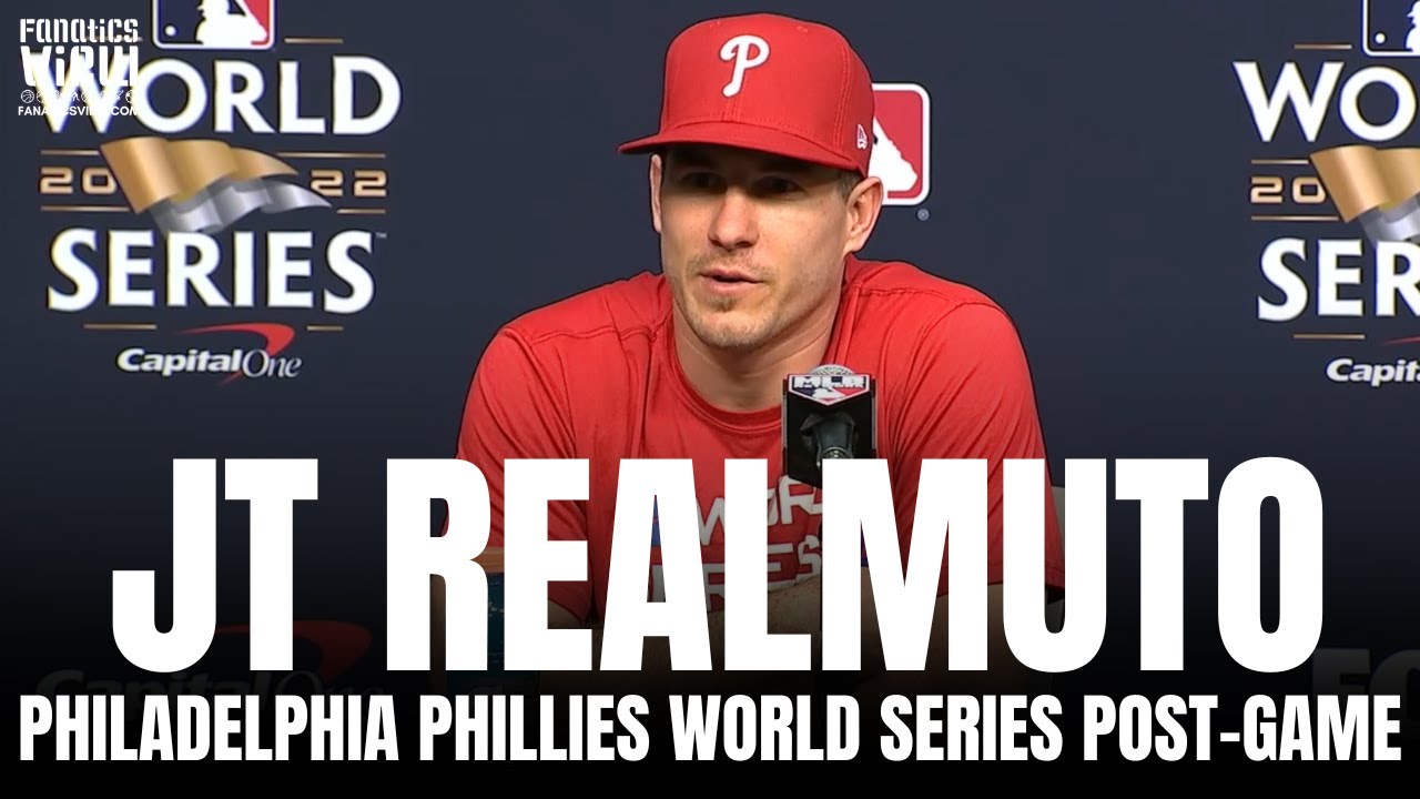 JT Realmuto Reacts to Hitting Game Winning Homer in World Series