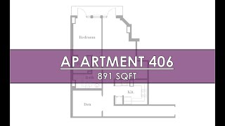 Apartment 406 (1 Bedroom+ Den)