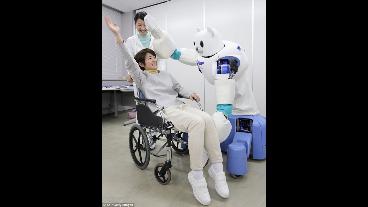 Robear, the 'nurse' strength of a robot and face of a BEAR: Gentle droid giant lifts patients