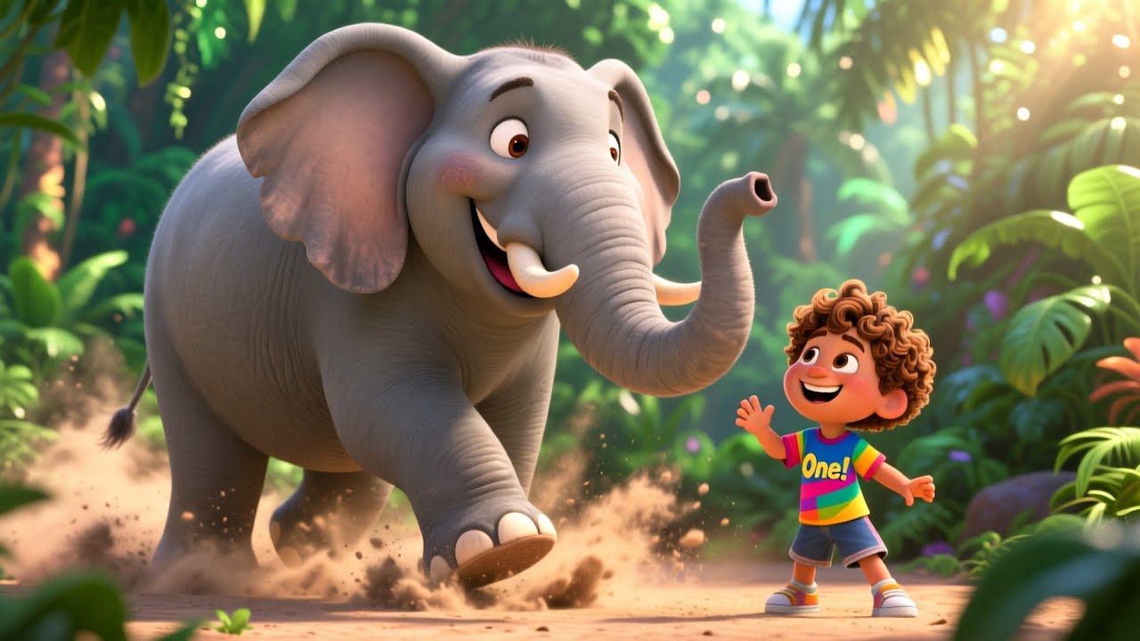 Jungle Animals Counting Song 🐘 | Fun Baby Songs & Nursery Rhymes for Kids | jungle counting song