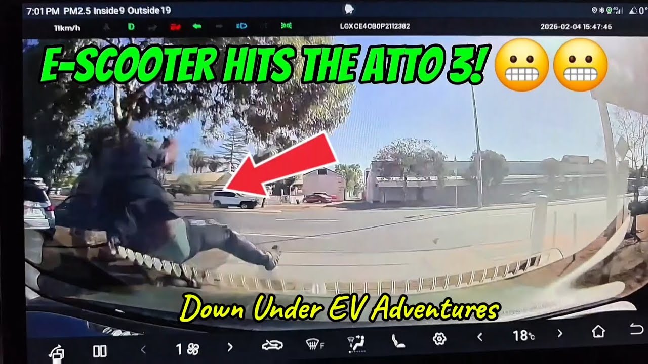 OH NO! An E-Scooter Hits the Atto 3! 😬😬
