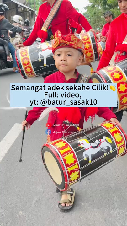 Memang keren adek sekahe cilik ni!😄👏 GB Masmirah Bagaskara #gendangbeleq