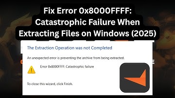 Fout 0x8000FFFF oplossen: catastrofale fout bij het uitpakken van bestanden in Windows in FACEIT ...