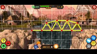 Bridge Construction Level 11 || Bridge Construction Level 11 Complete with 3 Star Excellent
