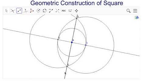 Geometric Construction of Square in GeoGebra