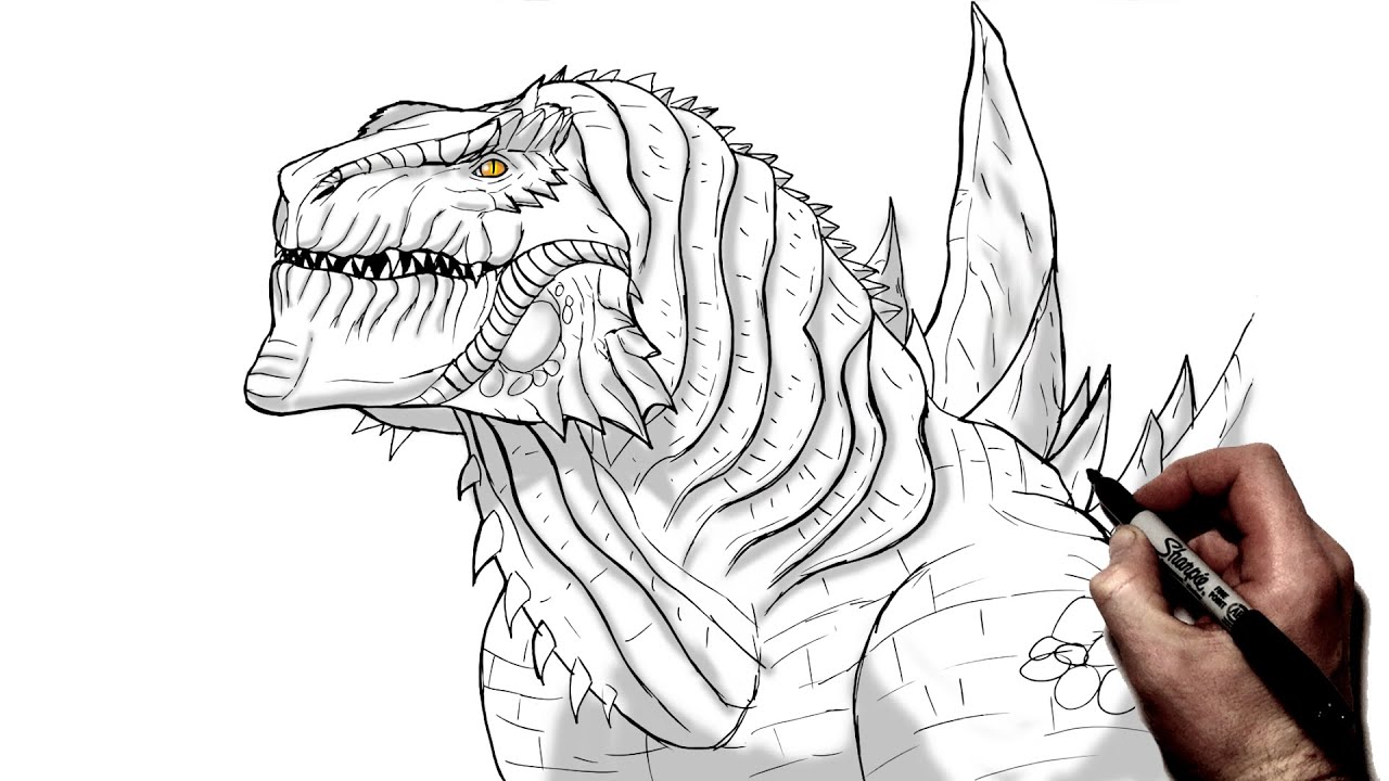 Godzilla 1998 Sketch