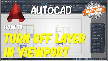 AutoCAD How To Turn Off Layer In Viewport