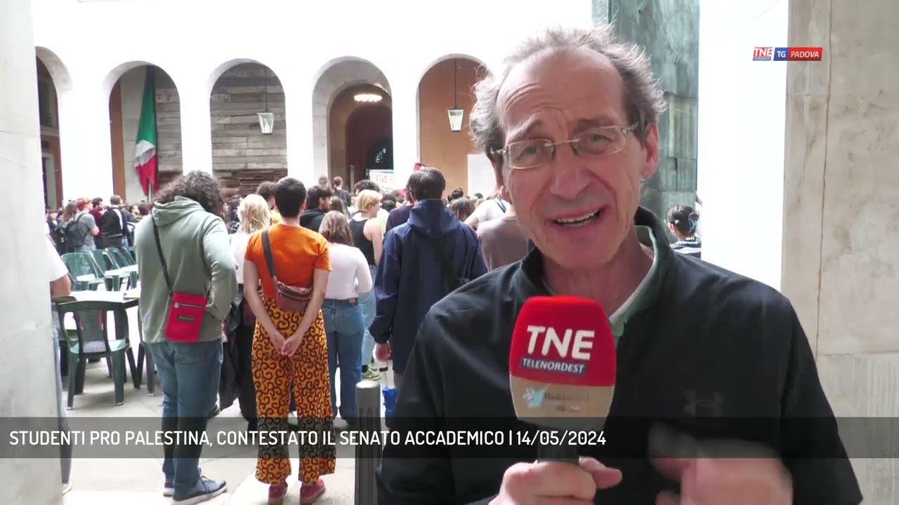 STUDENTI PRO PALESTINA, CONTESTATO IL SENATO ACCADEMICO | 14/05/2024