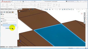 168 SolidWorks Sheet Metal Tutorial  FOLD, UNFOLD & Flatten, differences, edit i HD