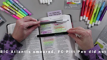 Do gel highlighters bleed through Bible pages?