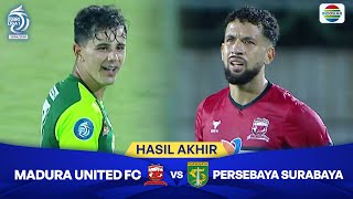 Hasil Akhir Pertandingan  Madura United Fc Vs Persebaya Surabaya  Bri Liga 1 202425