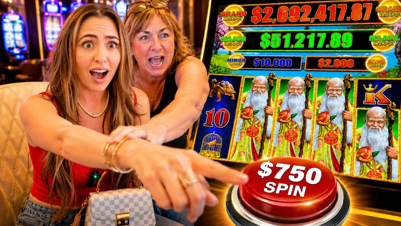 Mom SCREAMED At Hubby "STOP $750/Spins' As I Won The Most Jackpots EVER In An Hour!!