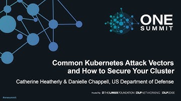 Common Kubernetes Attack Vectors and How to Secure Your C... Catherine Heatherly & Danielle Chappell