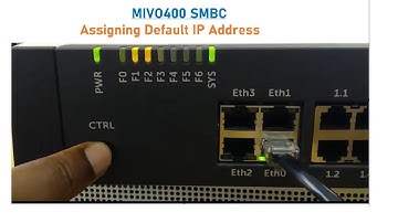 MIVO 400 SMBC Assigning Default IP Address | Mitel Academy