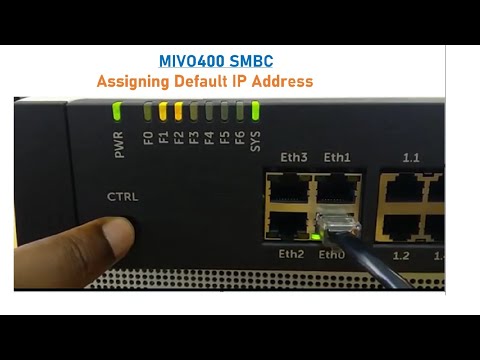 MIVO 400 SMBC Assigning Default IP Address