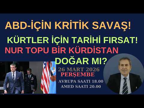 ABD- İÇİN NAMUS BELASI ! NUR TOPU BİR KÜRDİSTAN DOĞAR MI?