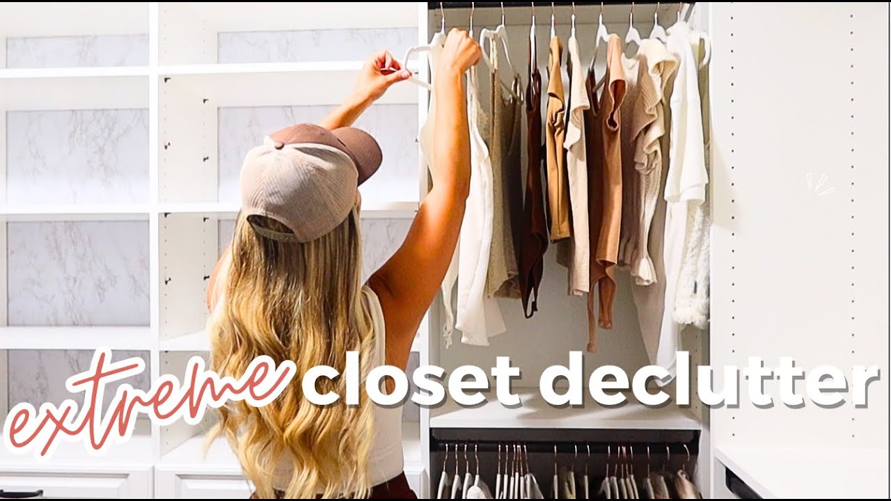 2023 MASSIVE CLOSET DECLUTTER CLEAN AND ORGANIZE WITH ME! @BriannaK ...