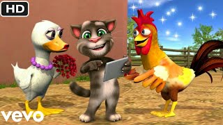 Video voorbeeld van "El gallo y la pata - canciones infantiles / gato Tom y sus amigos de la granja"