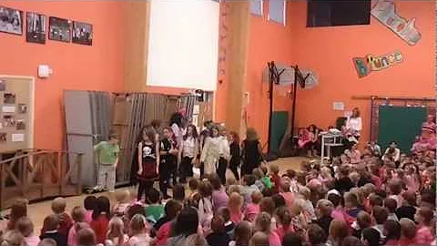 Kelsie doing School Musical at school