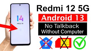 Redmi 12 5G FRP BYPASS - (Without Talkback) 100% Easy💥No Need PC New Tricks 2023