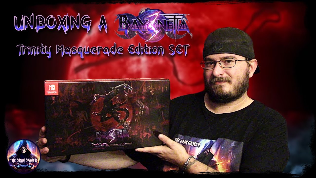 Unboxing A Bayonetta 3: Trinity Masquerade Edition Set for