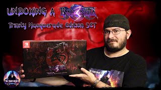 Unboxing A Bayonetta 3: Trinity Masquerade Edition Set for Nintendo Switch