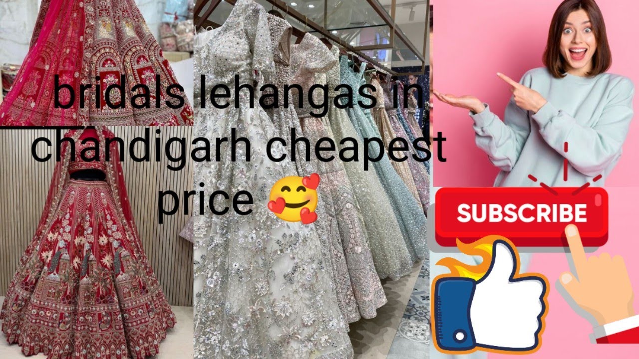 Lehenga market chandigarh |Cheapest lehenga market | Bridal lehenga in cheapest price #bridal #viral