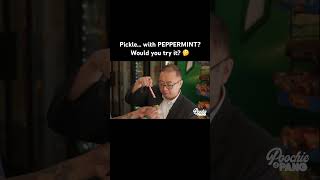 Would you try a pickle with a peppermint stick in it? 🤔