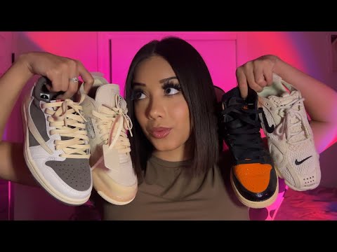 asmr|-😱$6,000-shoe-collection-👟🔥-(whispers,-tapping,-scratching..)