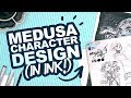 MEDUSA IN MY STYLE? | ArtSnacks Unboxing | Mystery Art Supplies | Copic + Acrylic Ink