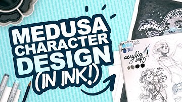 MEDUSA IN MY STYLE? | ArtSnacks Unboxing | Mystery Art Supplies | Copic + Acrylic Ink